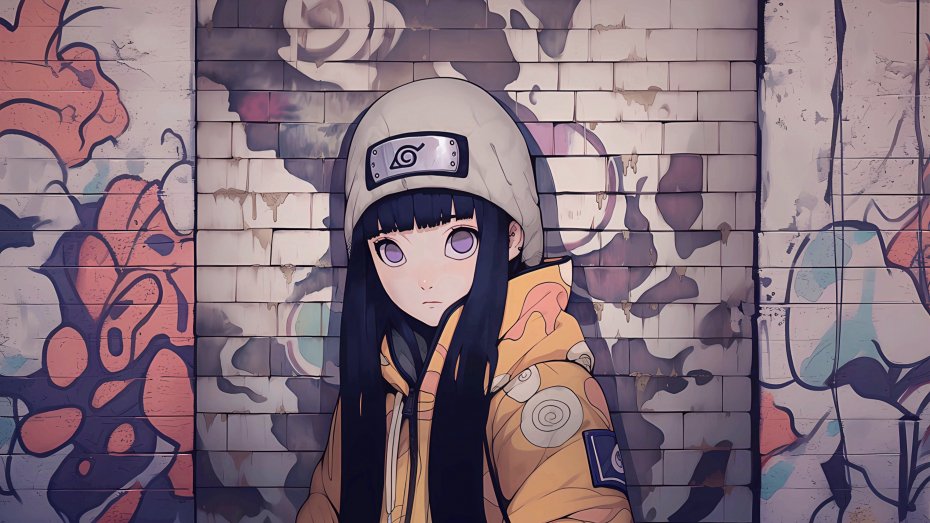 《火影忍者》雏田 graffiti 风壁纸