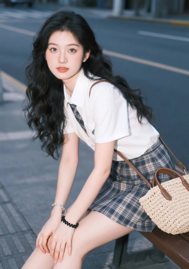 街头 JK 风格少女