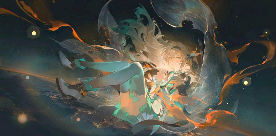 游戏《崩坏：星穹铁道》角色三月七动漫插画