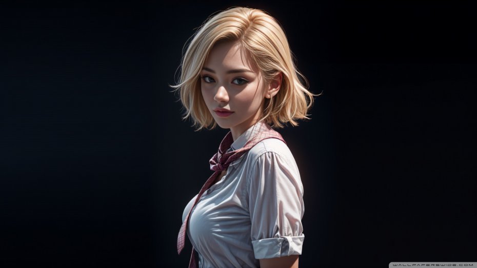 AI 3D 动漫 短发少女