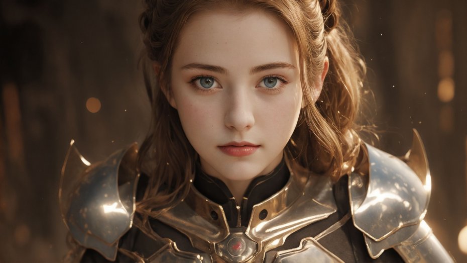 ai 欧洲中世纪 少女 盔甲 3D动漫壁纸