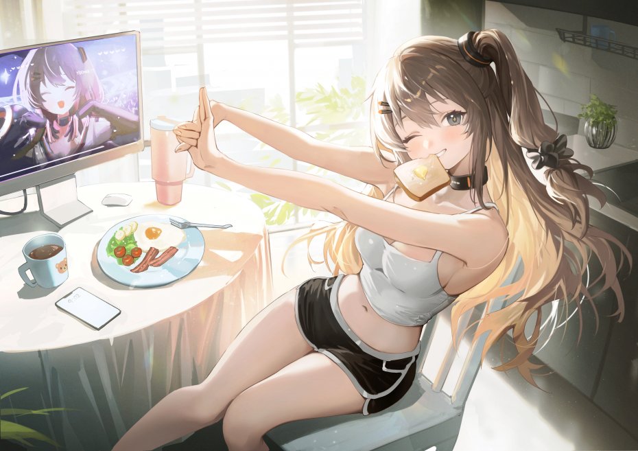 元气少女早餐时光动漫壁纸