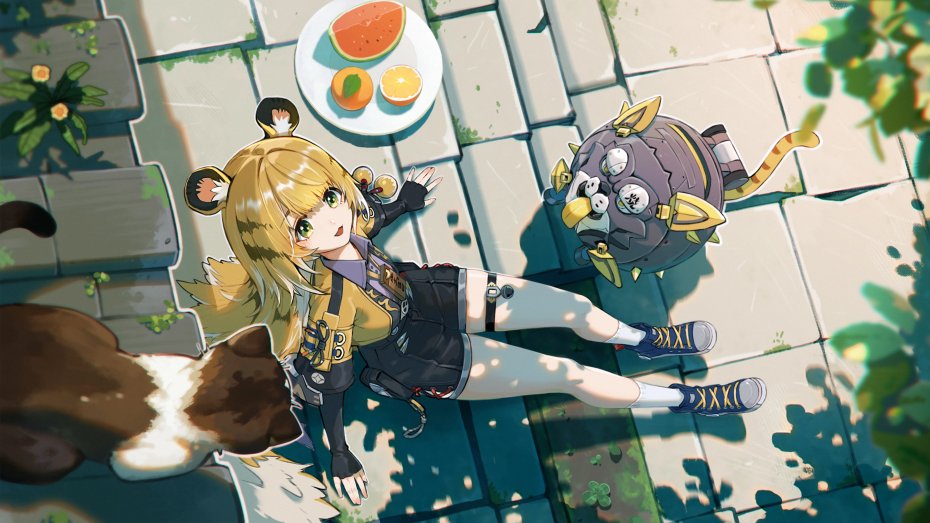 游戏《崩坏：星穹铁道》中的虎克 虎耳少女户外野餐壁纸