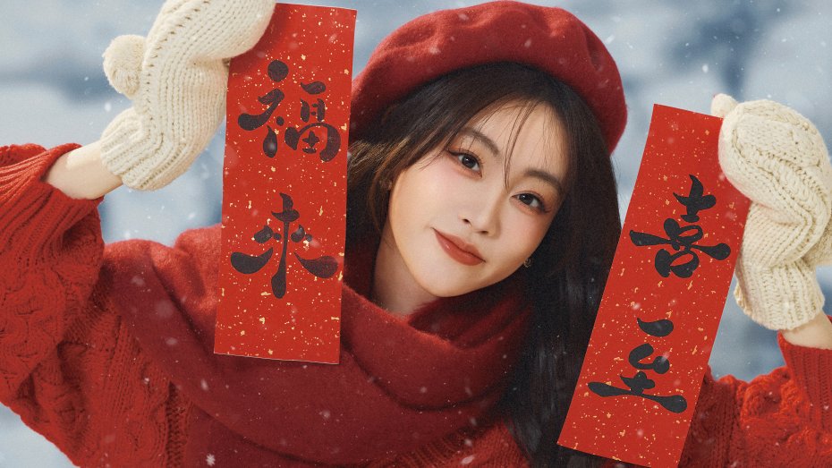 祝绪丹新年壁纸，喜致，福来 新年壁纸图片