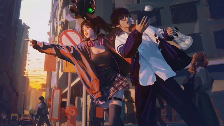 月牙儿 希扬 《云虫》wlop 原创手绘壁纸
