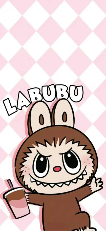 Labubu 卡通形象可爱风手机壁纸