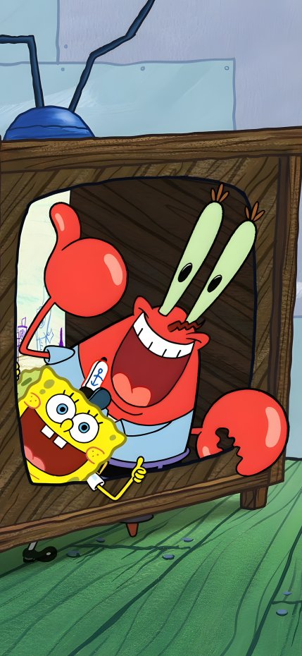 《海绵宝宝》卡通角色趣味风手机壁纸