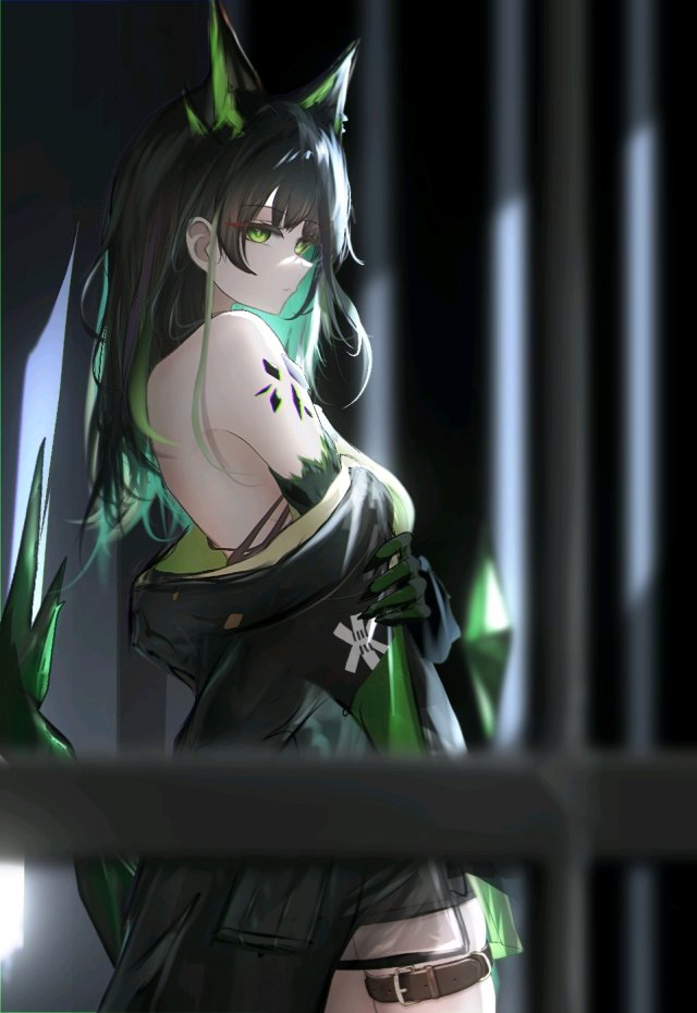 暗黑系二次元少女炫酷手机壁纸