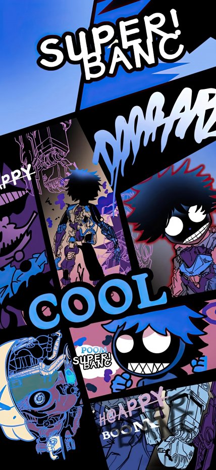 潮流涂鸦风动漫手机壁纸