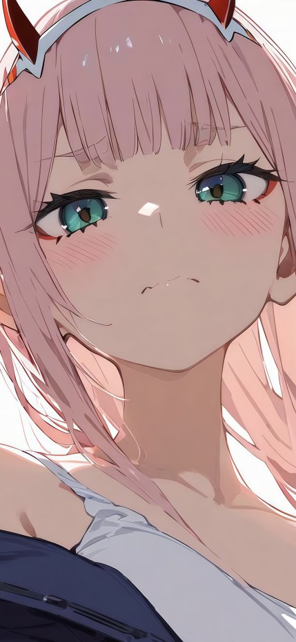 粉发少女二次元甜美风手机壁纸