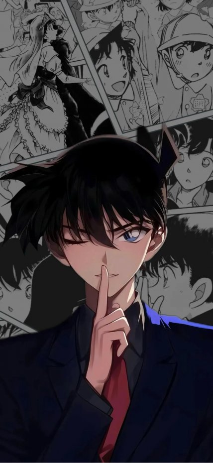 工藤新一二次元帅气风手机壁纸