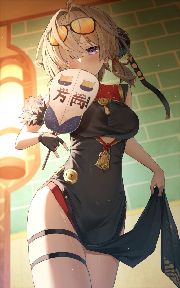 国风少女二次元时尚风手机壁纸