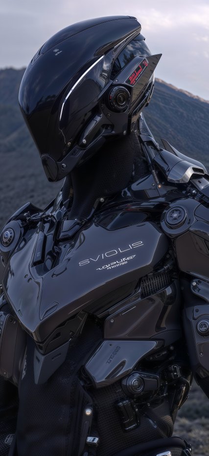 黑色机甲科幻风手机壁纸