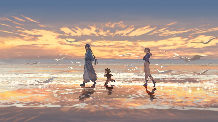 《罗小黑战记》海滩漫步壁纸