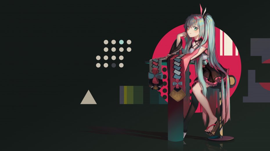 《VOCALOID》初音未来的插画壁纸