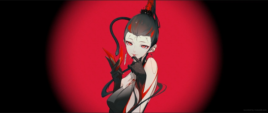 蛇动漫女孩动态壁纸