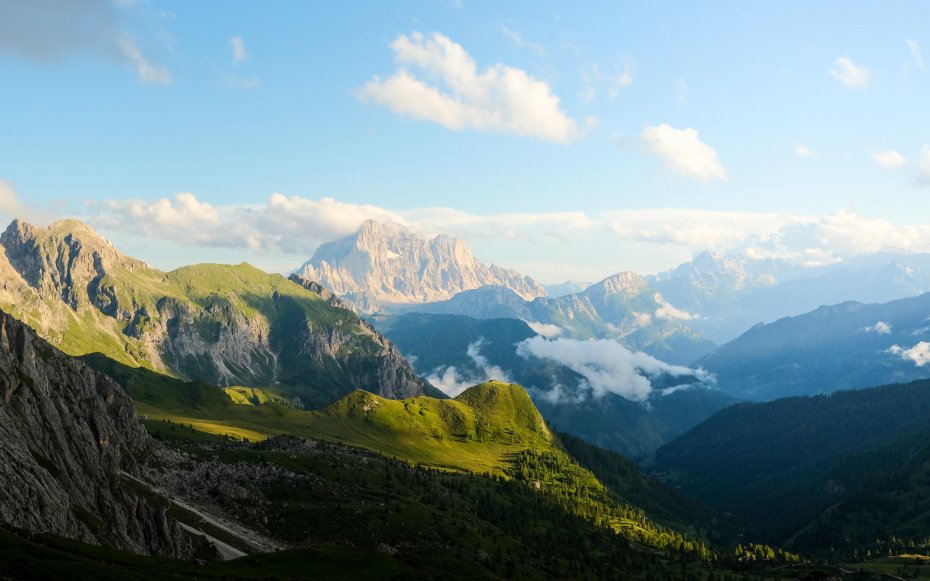 阿尔卑斯山系景色摄影壁纸