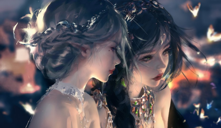 wlop鬼刀系列海琴烟冰公主艺术插画壁纸